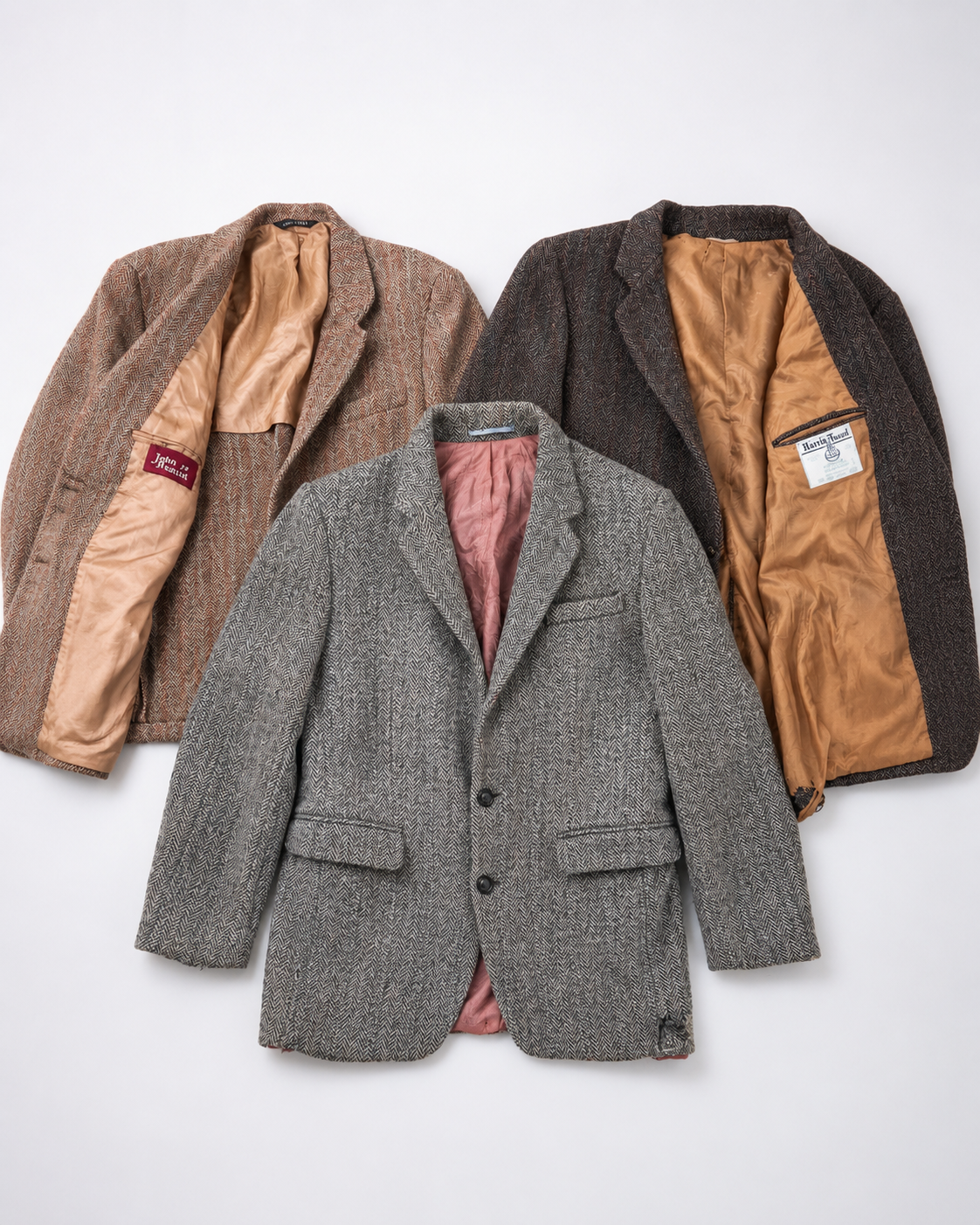 4x Harris Tweed Wool Blazer