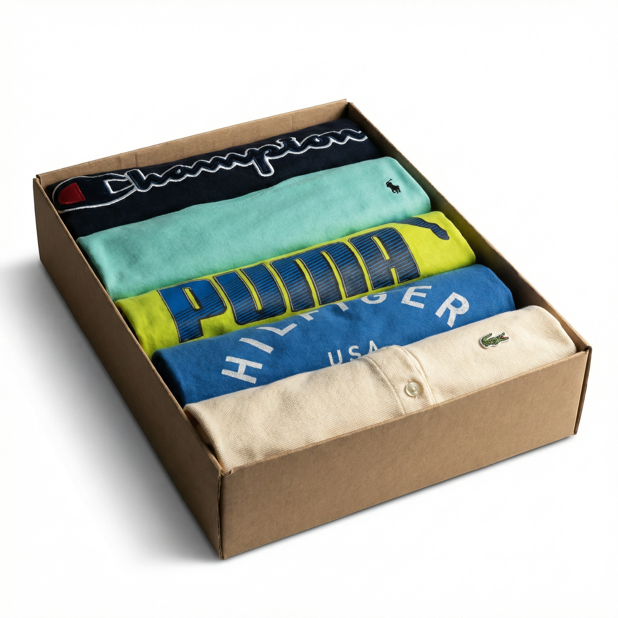 5x Branded Shirts & Polos Mix | Branded Vintage Box | Denim Depot