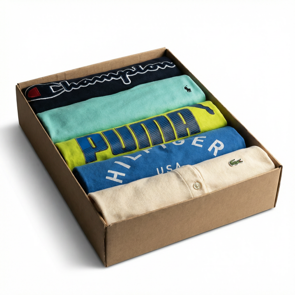5x Branded Shirts & Polos Mix | Branded Vintage Box | Denim Depot
