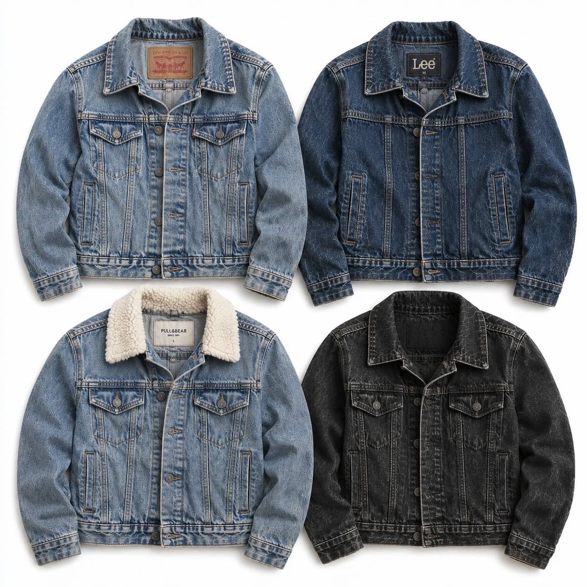 5x Denim Jackets Mix
