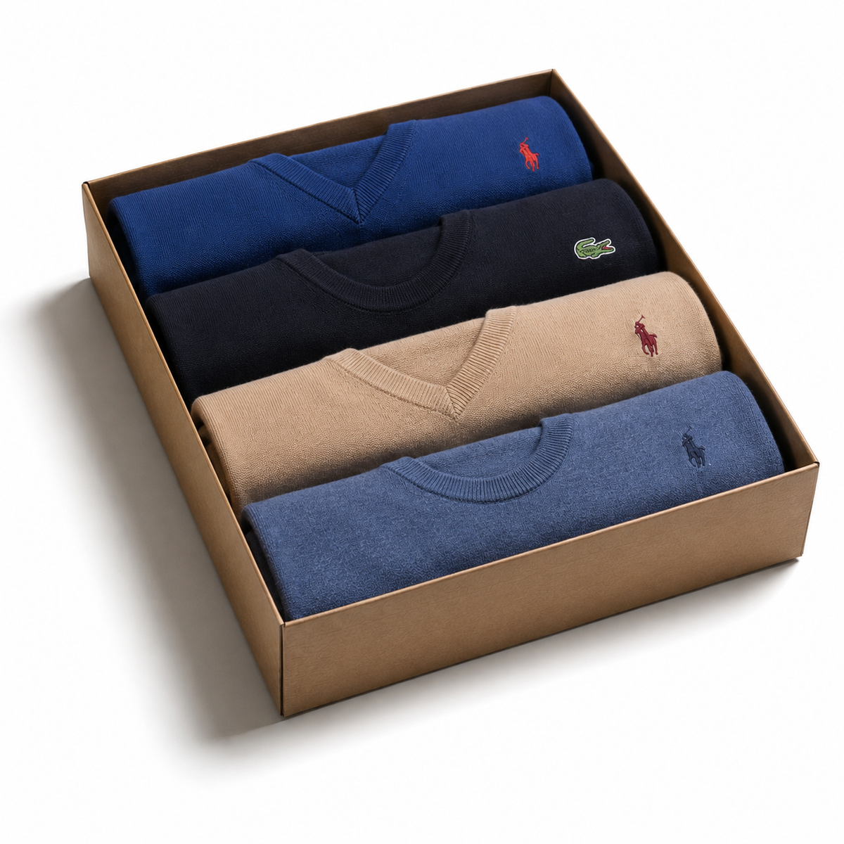 5x Ralph Lauren & Lacoste Sweaters Mix