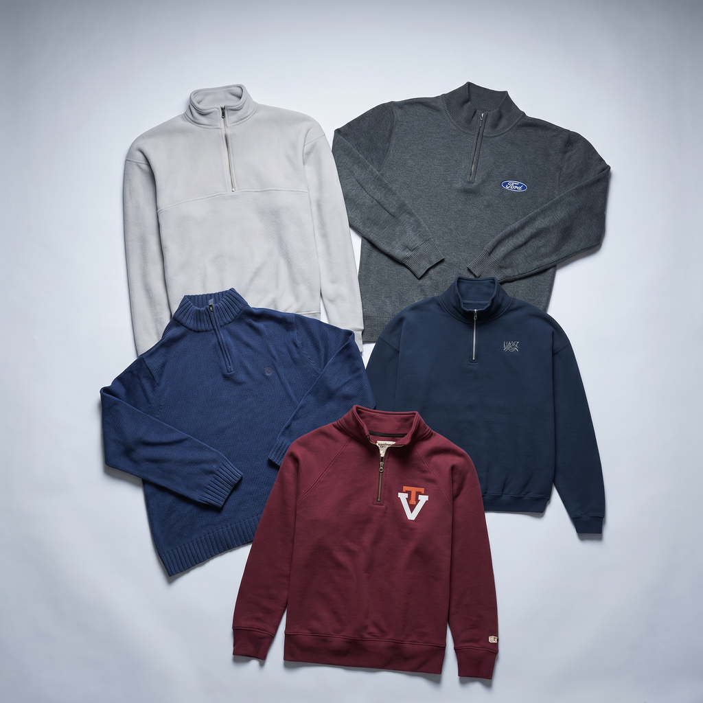 5x Quarter-Zips Mix