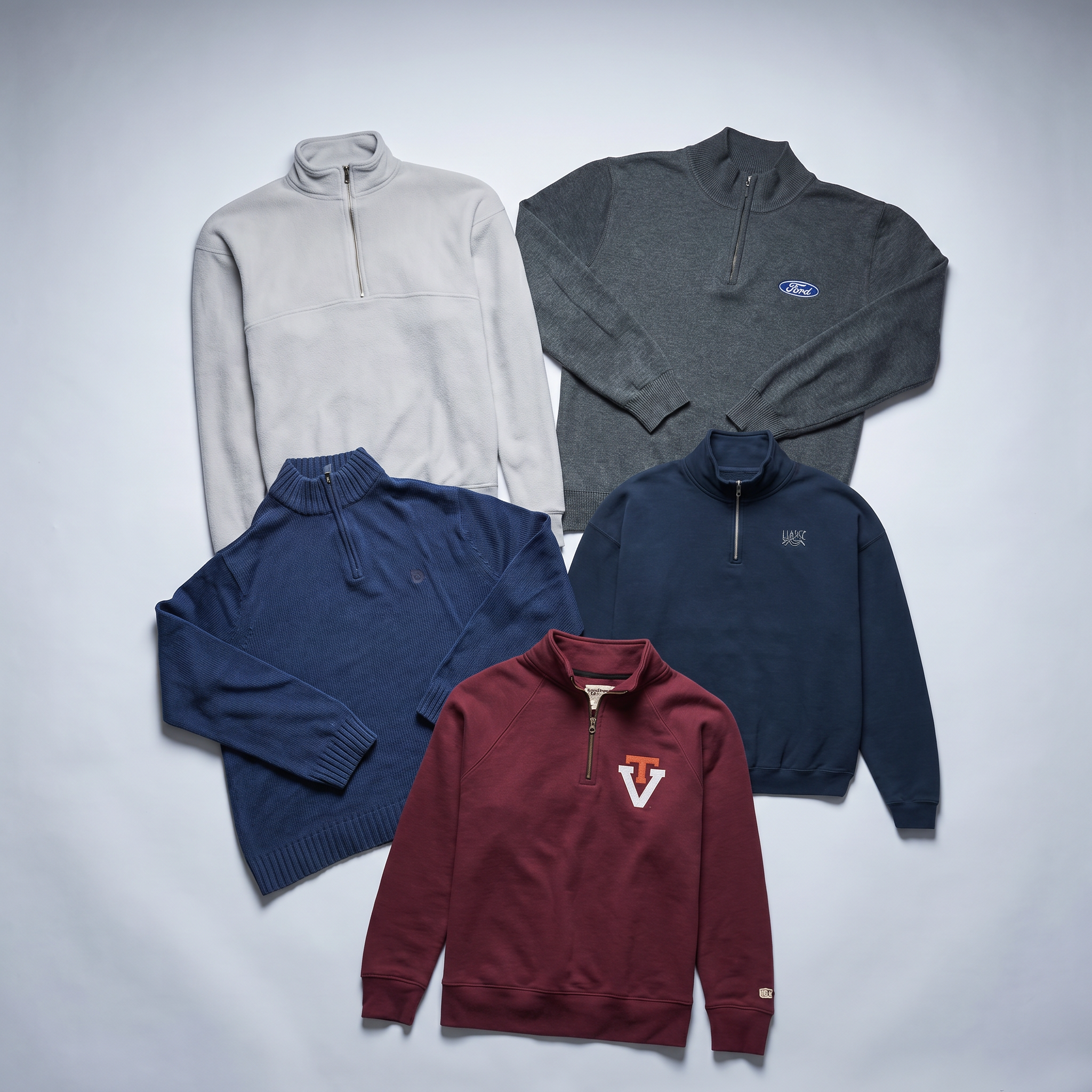 5x Quarter-Zips Mix