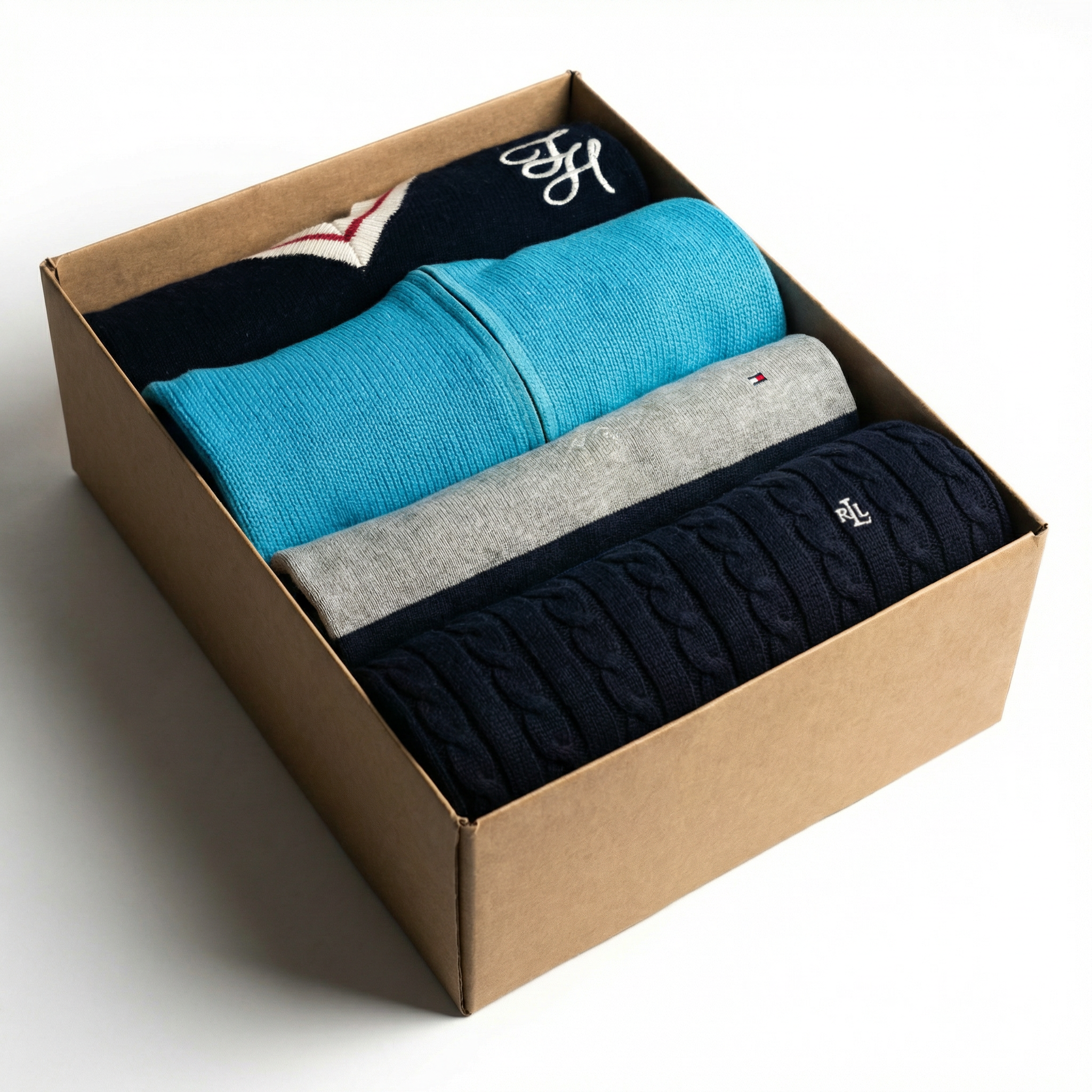 10x Lauren & Tommy Hilfiger Women's Knitwear | Branded Vintage Box | Denim Depot