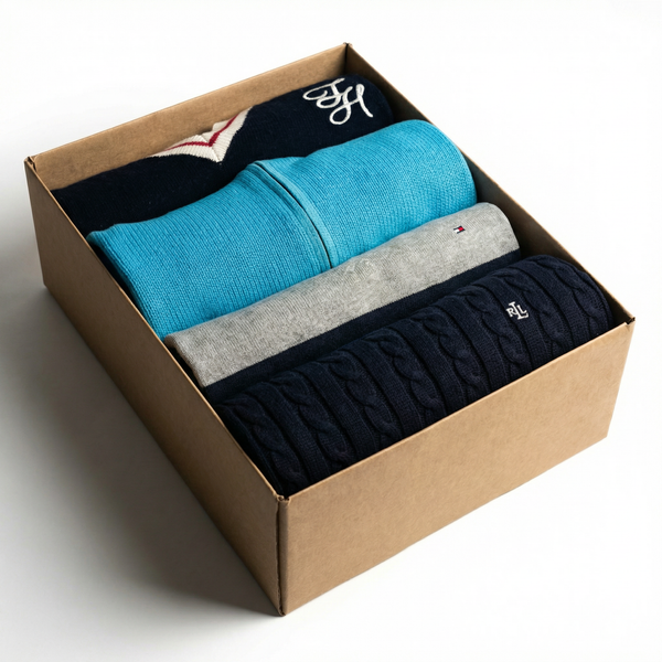 10x Lauren & Tommy Hilfiger Women's Knitwear | Branded Vintage Box | Denim Depot